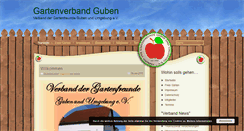 Desktop Screenshot of gartenverband-guben.de