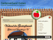 Tablet Screenshot of gartenverband-guben.de